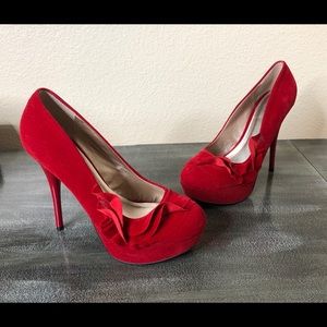 Red Velvet Heels